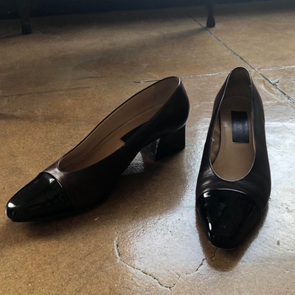 Vintage Brazilian leather kitten heels